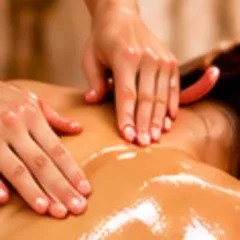 Essential oil back massage